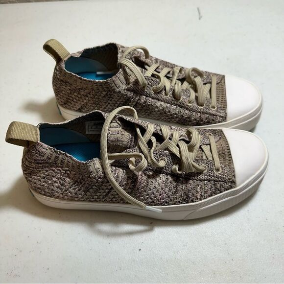 Native Shoes | Jefferson 2.0 Liteknit Women Brown and Tan Flax Size 8 - Picture 12 of 14